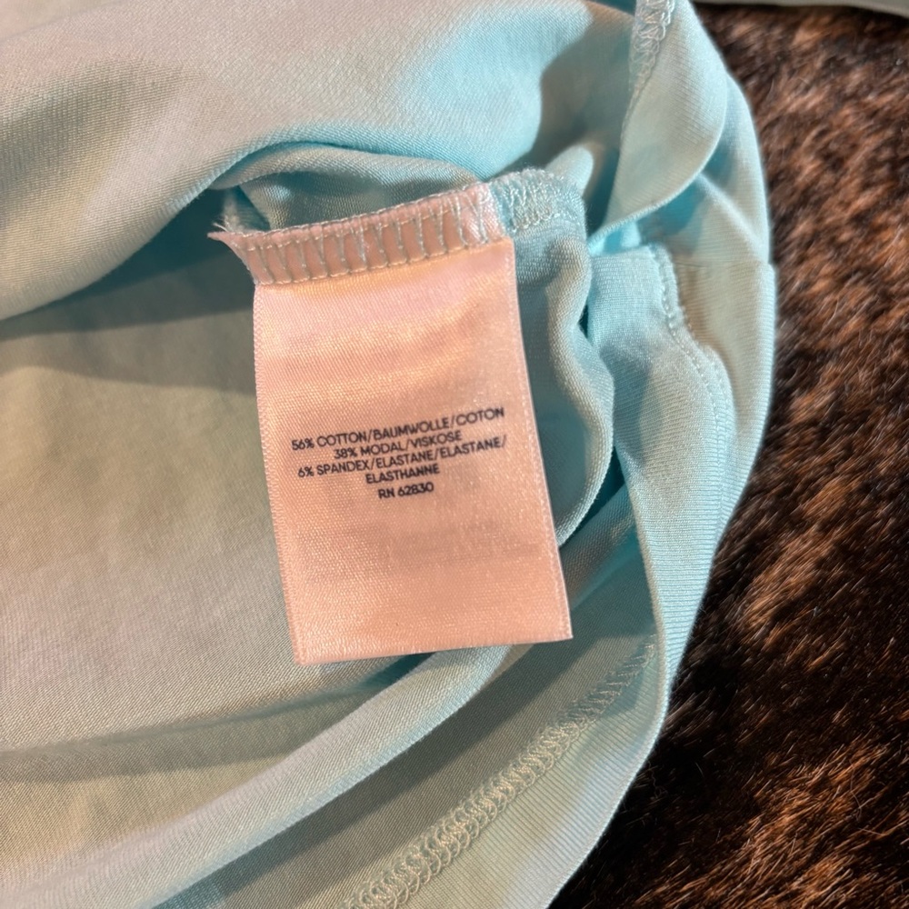 Lands End Light Blue Turtle Neck / Mock Neck, Size Large Petite - Picture 8 of 9
